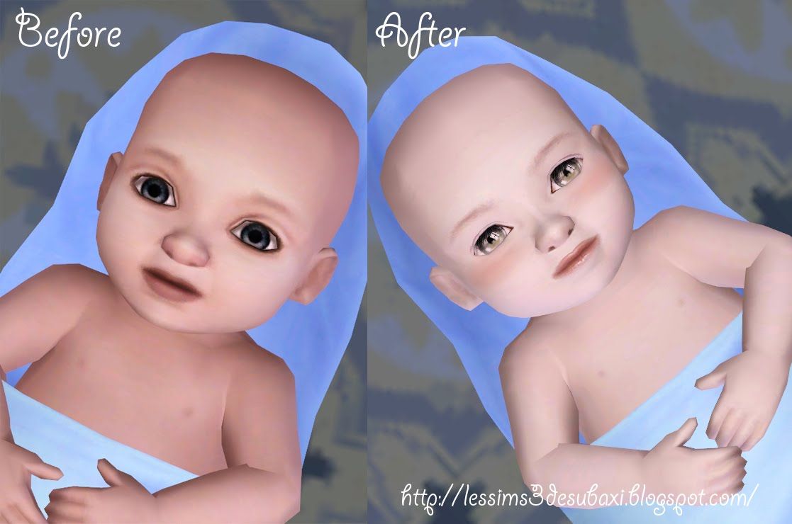 sims 4 cute baby skin replacements